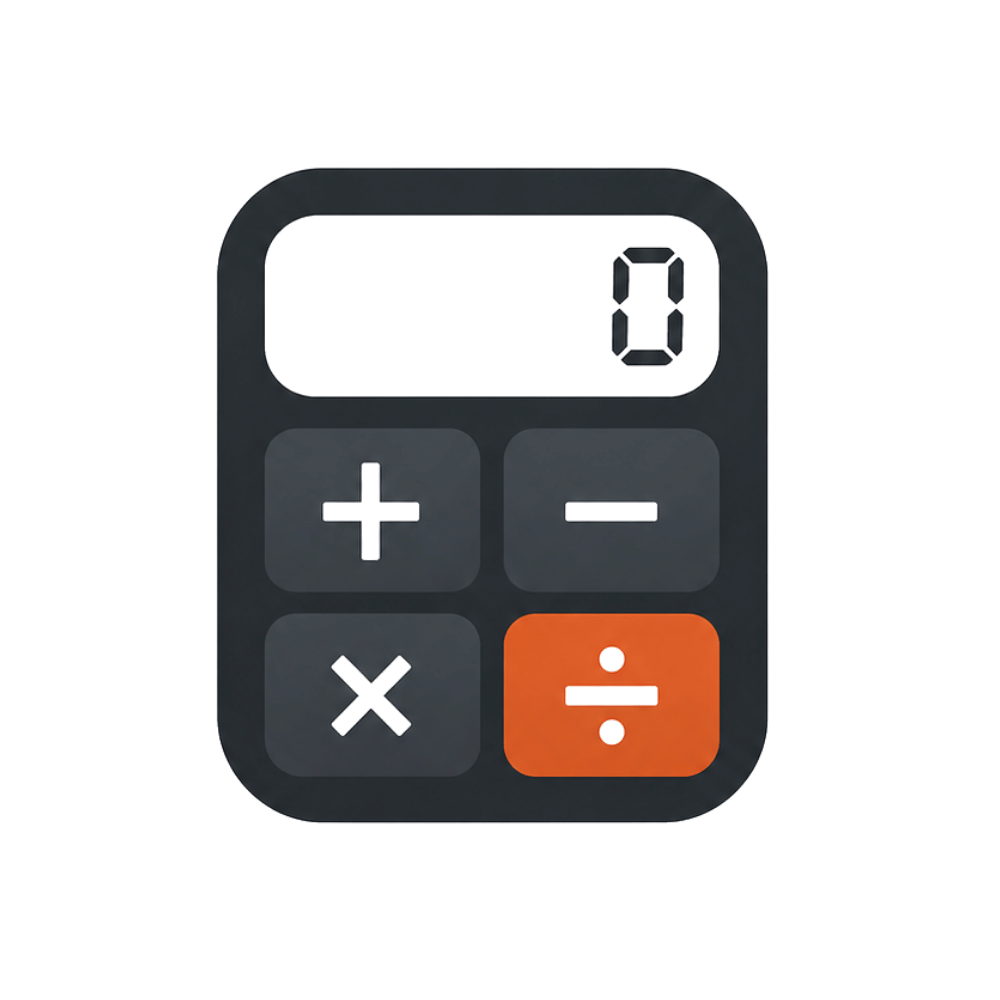Precise Calcs logo icon featuring a modern calculator.
