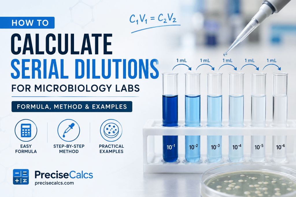 Serial Dilution Calculator Guide – Formula, Method & Examples | Precise ...