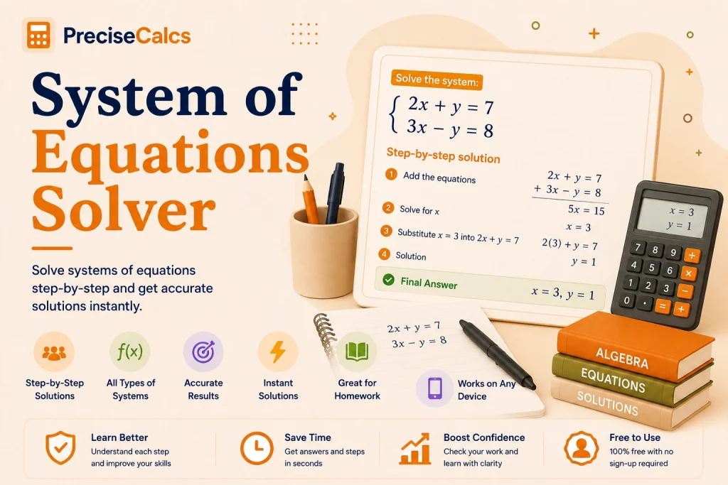 System of Equations Solver – Linear System Calculator | Step-by-Step